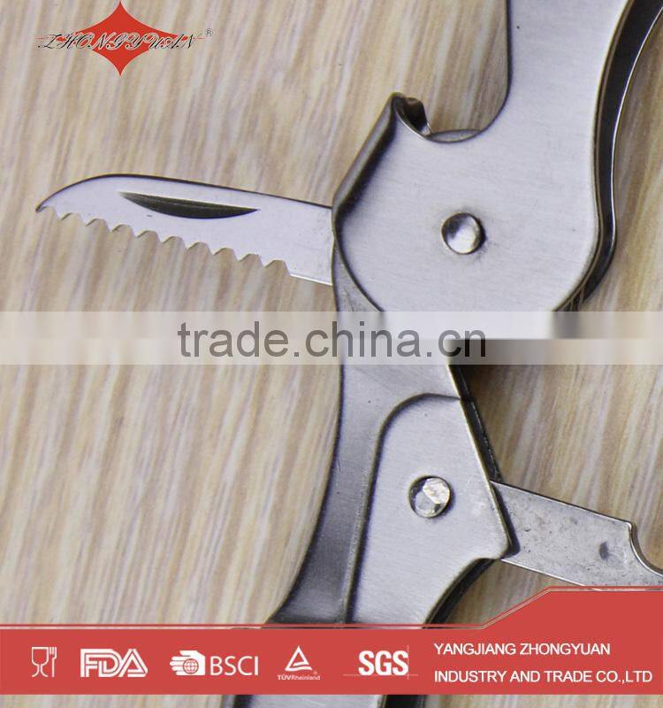 personalized logo stainless steel corkscrew opener