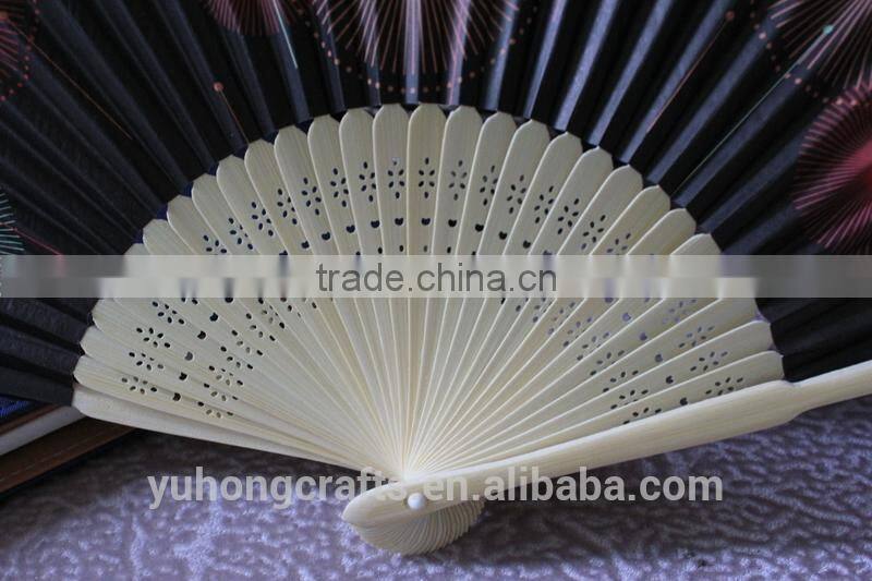 Japanese promotional bamboo paper fan