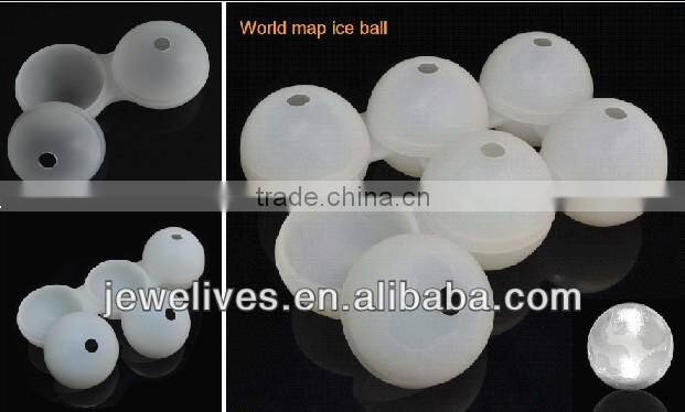 New coming clear ice cream ball,silicone ice ball mold