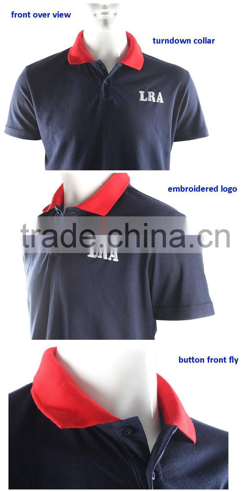 2016 Black Cotton Mens Polo Shirt