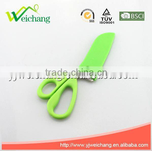 WCTS1208 Soft grip Scissors Straight, Stainless Steel Precision with New Handle Design with cover