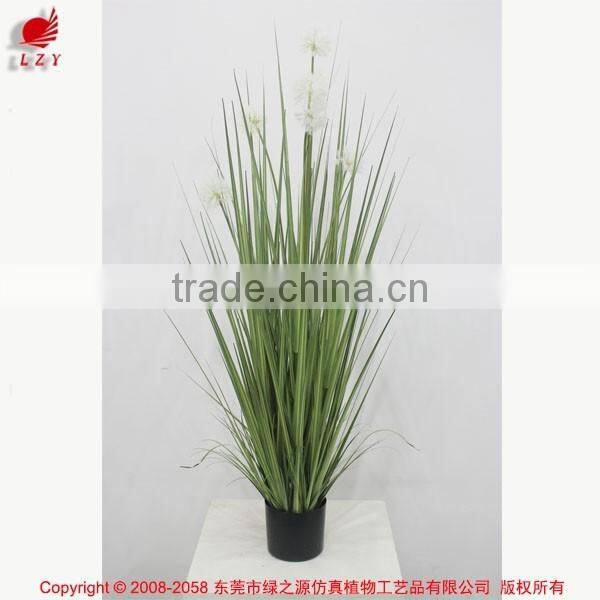 Artificial Potted Grass Onion Grass with Dandelion Flower for Indoor Decortaion