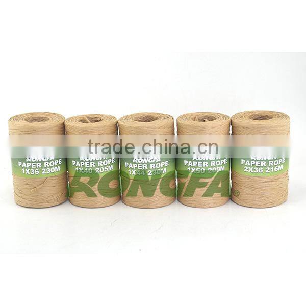 15cm pre cut biodegradable natural twisted paper binding rope for agriculture