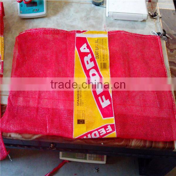 top sale cheap pp leno mesh bag for packing onion potato
