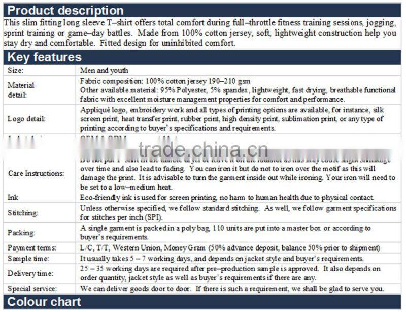 Fitness long sleeve t-shirt