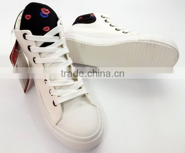 GZY Latest fashion cheap quality promotional canvas shoes stock lots