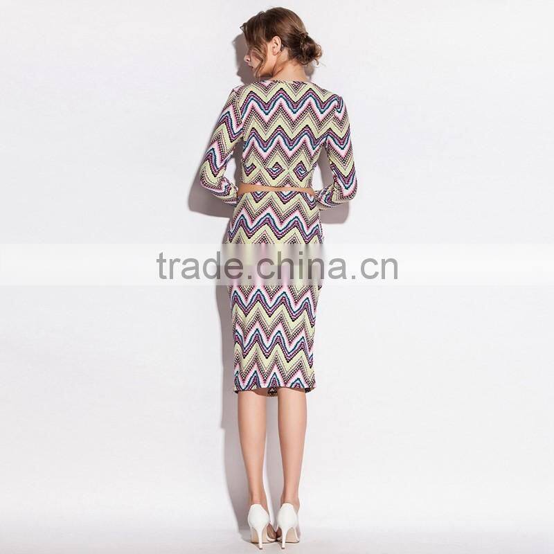 Two Piece Porm Dress Latest Wholesale Dress Designs for Ladies