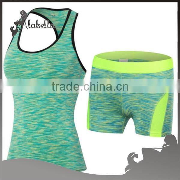 2 pcs fashion yoga gym bodybuilding fitness sports wear set clothing for women