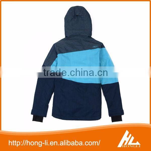 Best cheap fashion 100% polyester winter waterproof mens ski jacket with hood wholesale