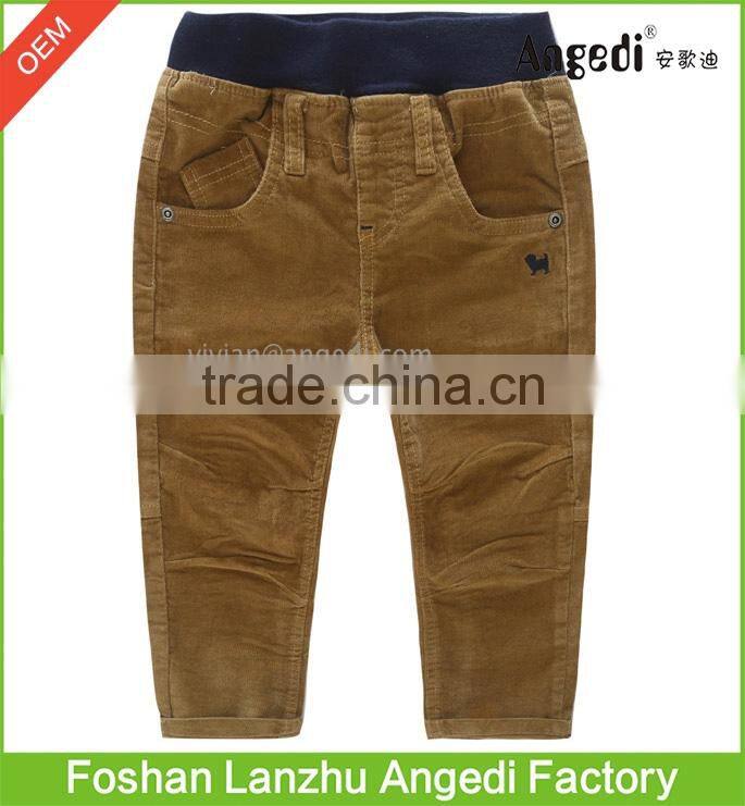 Baby Boy's autumn &winter apparel corduroy pants solid color Anti-Pilling pants for boy