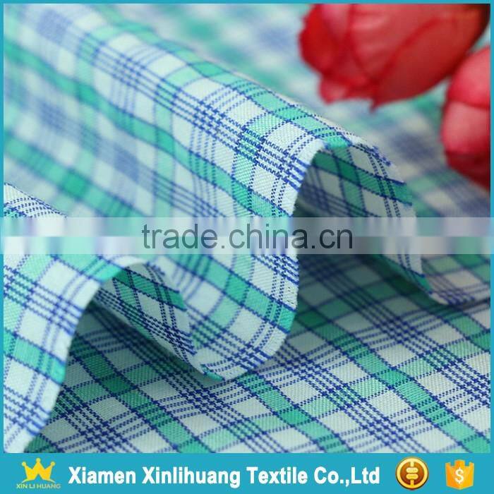 Custom Yarn Dyed 65 Polyester 35 Cotton Blend Shirting Fabric