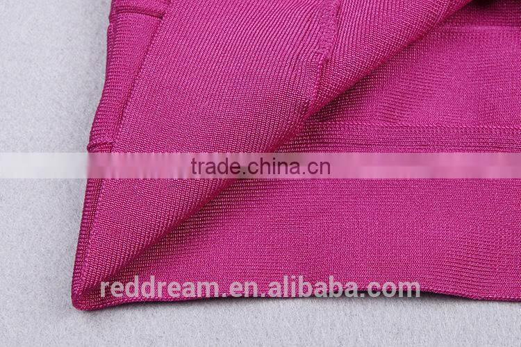 Hot Sale Spring&Summer Double Deep V Neck Tank Bandage Dress Rose Red/Black Sexy Clubwear Bodycon Dresses h022