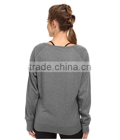women round collar jumper pullover necklines females solid color fleece sweatshirt