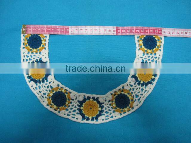 Wholesale new design crochet neck collar lace for kids clothes