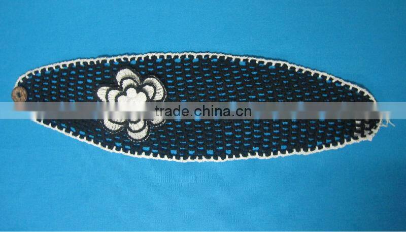 Wholesale cotton crochet waffle baby headbands sizes