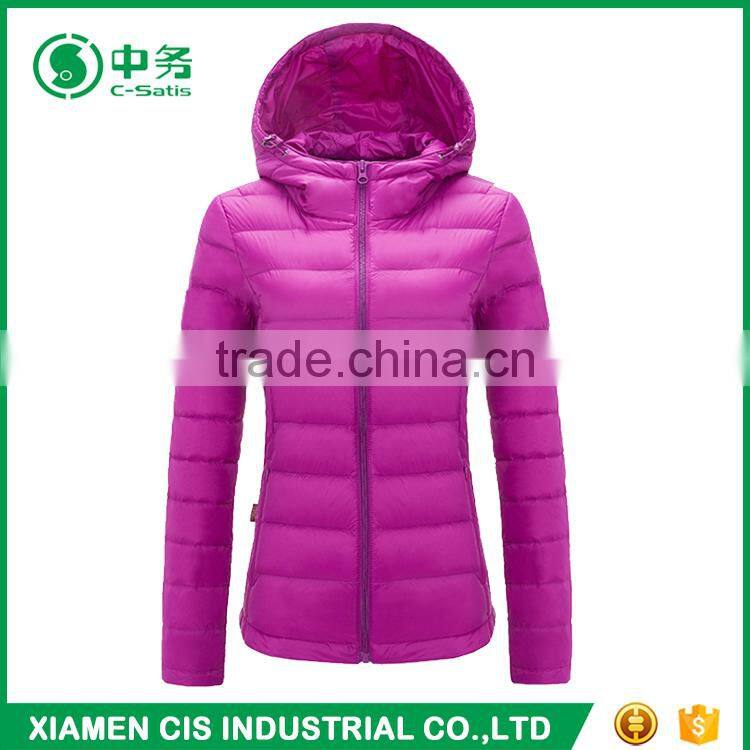 2017 Trending Product Winter Hoody Woman Duck Down Jacket for Winters