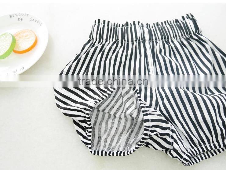 Wholesale Children's Boutique Clothing Stripes Polka Dots Pattern Baby Shorts