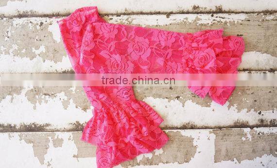 Ruffler Layers Lace Fabric Leg Warmer Leggings Hot Selling Products
