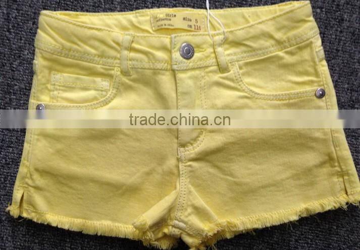 girls twill hot shorts,baby girls shorts