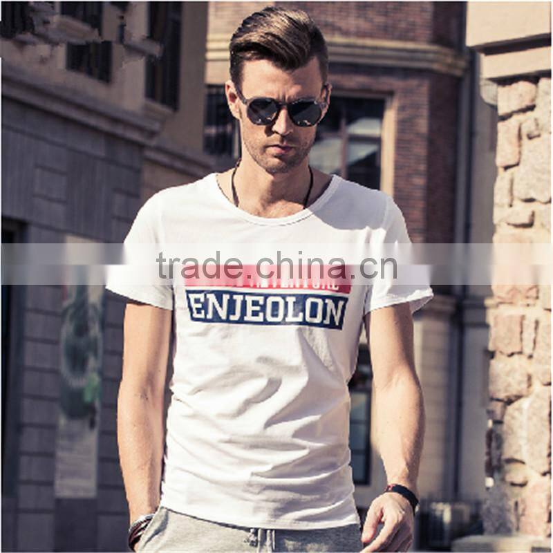 Latest 100% Cotton Short Sleeve T-shirt Hood T-shirt Clothes For Men With Custom Garment