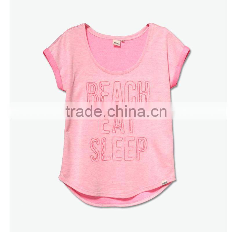 women's o-neck special print tshirt logo design for tshir