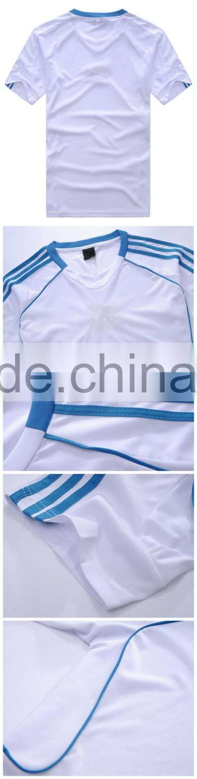 2016 new design quick dry fabric sport white blank men t shirt