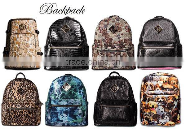 Wholesale custom leather, canvas hiking backpack/ backpack bag/ school backpack