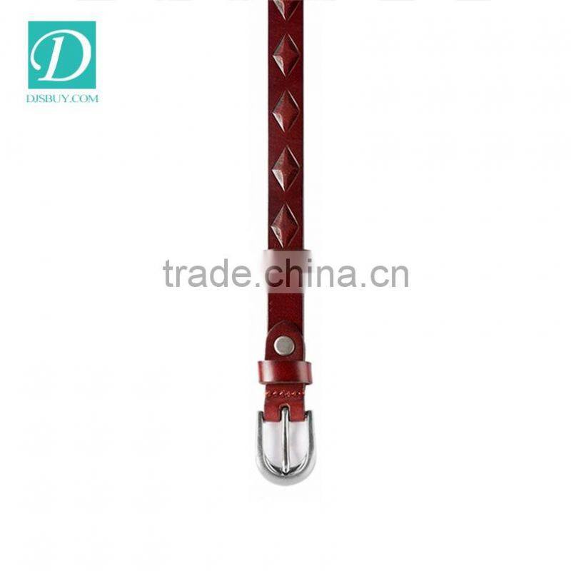 Black Colors Belts for Women Alloy Pin Buckle Genuine Leather Strap Casual Striped belt