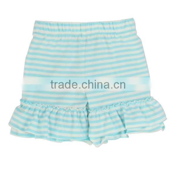 2017 Kaiyo cotton stripe many colors child designer clothes girl ruffle shorts