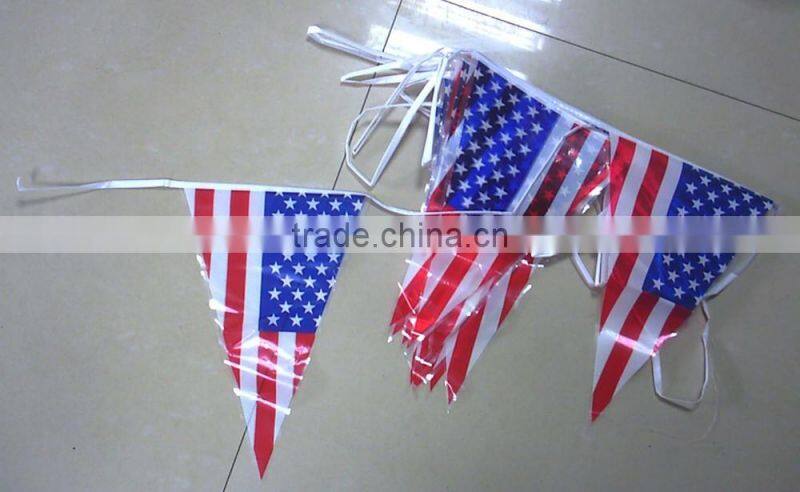 printed string bunting flag