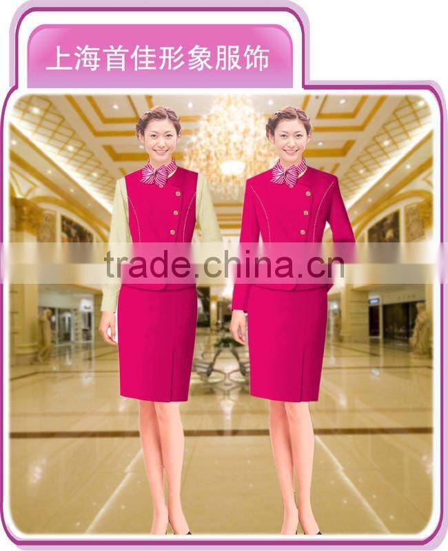 fashionable airline stewardess dress pilot uniform