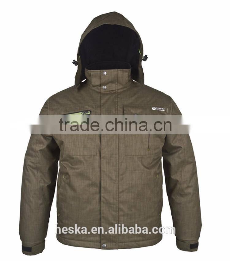 OEM fashion winter wear parka jacket men with waterproof EN343