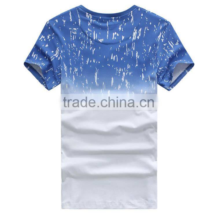 2015 hot sale 100% cotton mens short sleeve sport t-Shirt high quality S-1