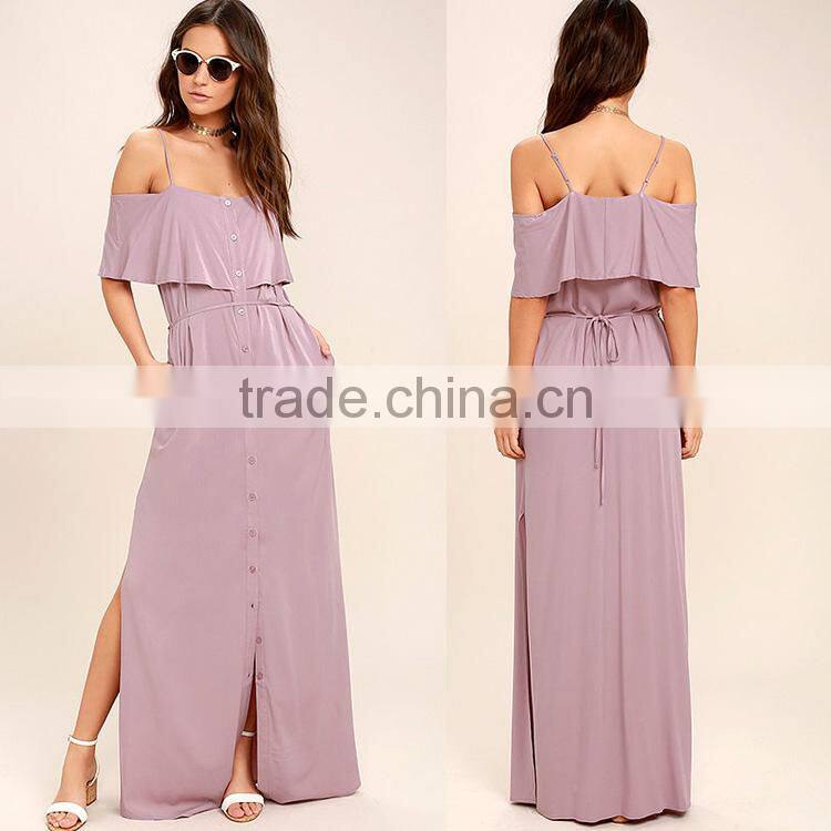 fashion chiffon Women clothing wholesale sleeveless v neck long summer beach maxi dress