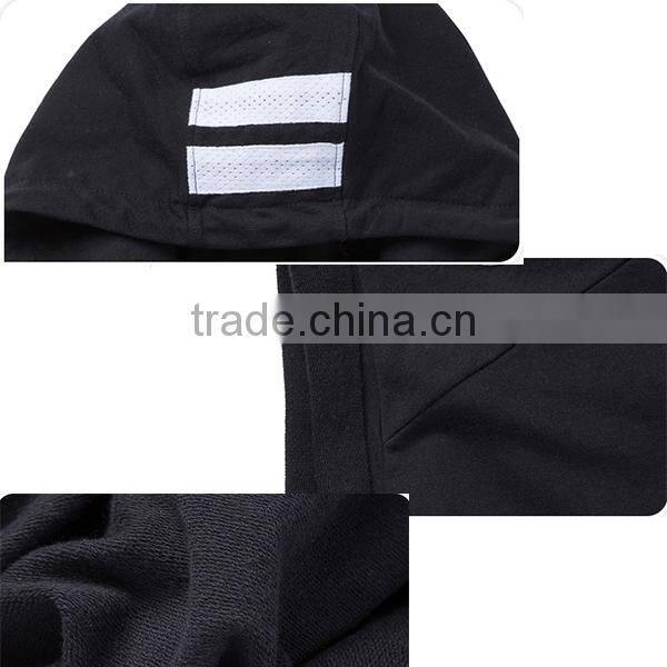 Custom embroidered hoodies sleeveless sweatshirt hoody pullover