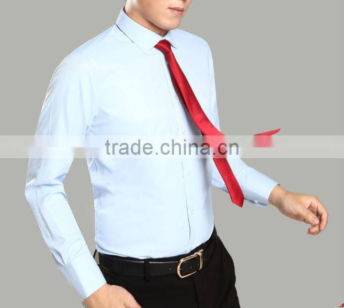 Cheap Mens Slim fit Dress long Sleeve Shirts with tie Mens dress shirts