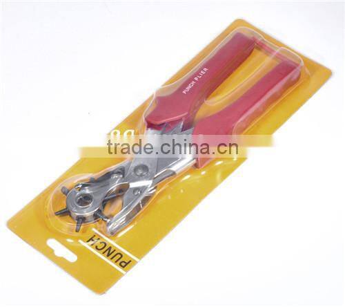 Jewelry Tools Hand Pliers Tool Red Adjustable Leather Belt Hole Punches