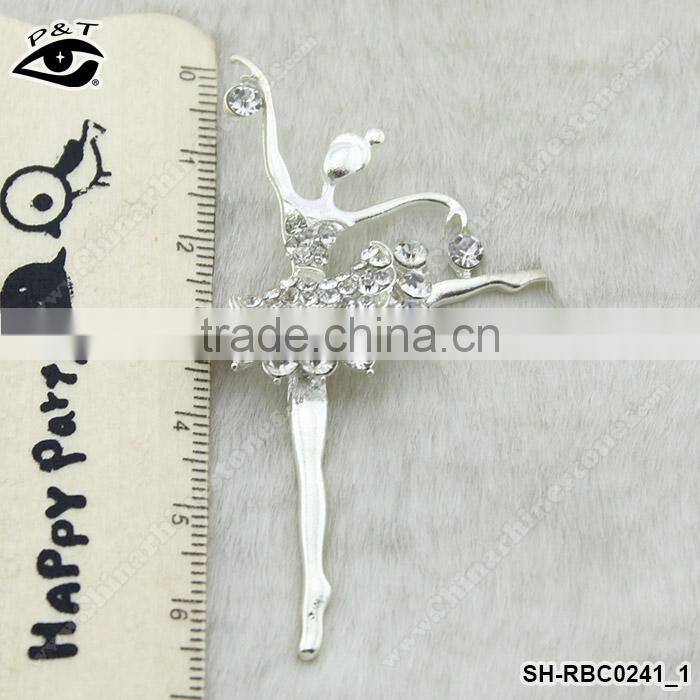 Dance Girl Shape Wedding rhinestone brooches pins rhinestone brooch pin small wedding invitation brooch pins