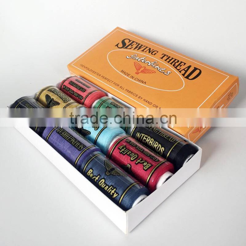 waxed 100% polyester braided thread