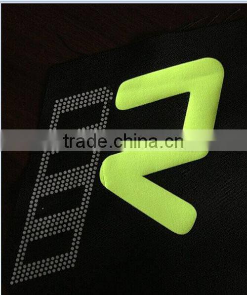 customized glow in the dark reflective logo for heat transfer on t-shirt