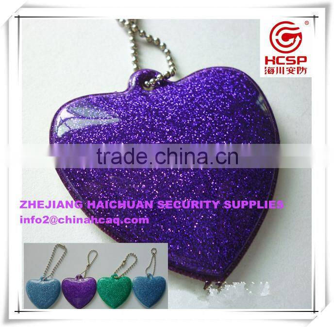 Fashion yellow smile face Reflective Keychain