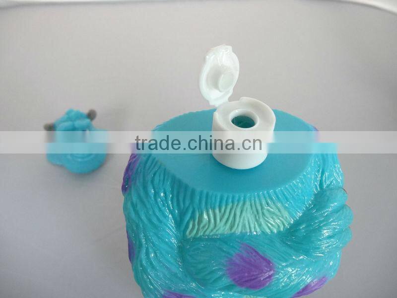 18cm height plastic shampoo bottle with screw cap