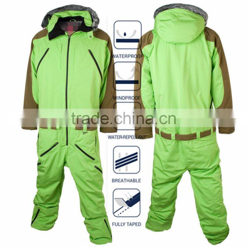 Waterproof Windbreaker Snow One Piece Ski Wear for men