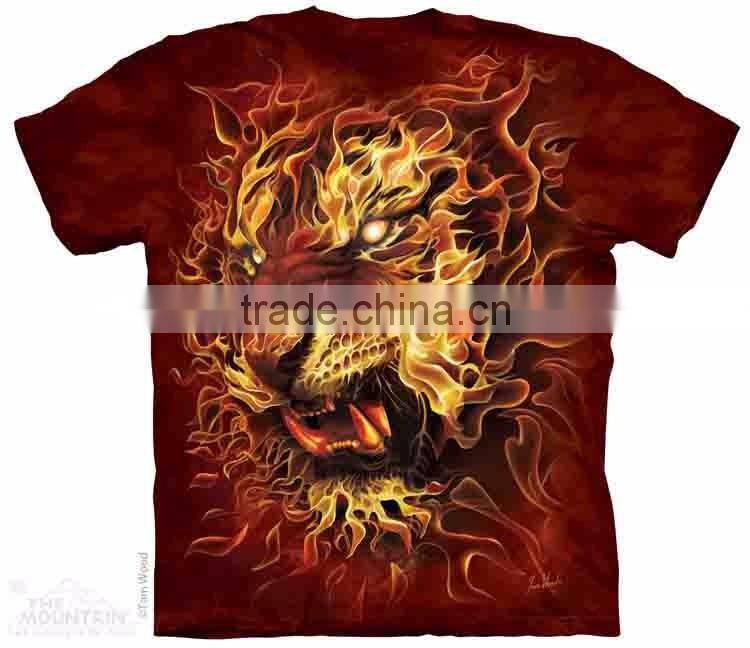 New style fashion full print cool 3d t-shirt printing with short sleeve