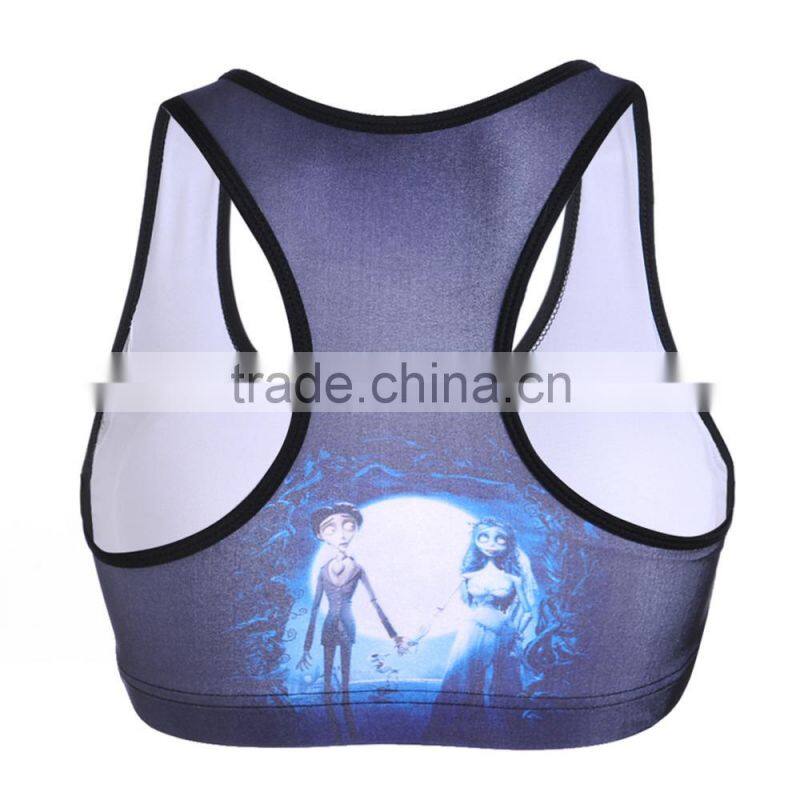 sexy women cycling sportswear crossed straps sports bra S131-8