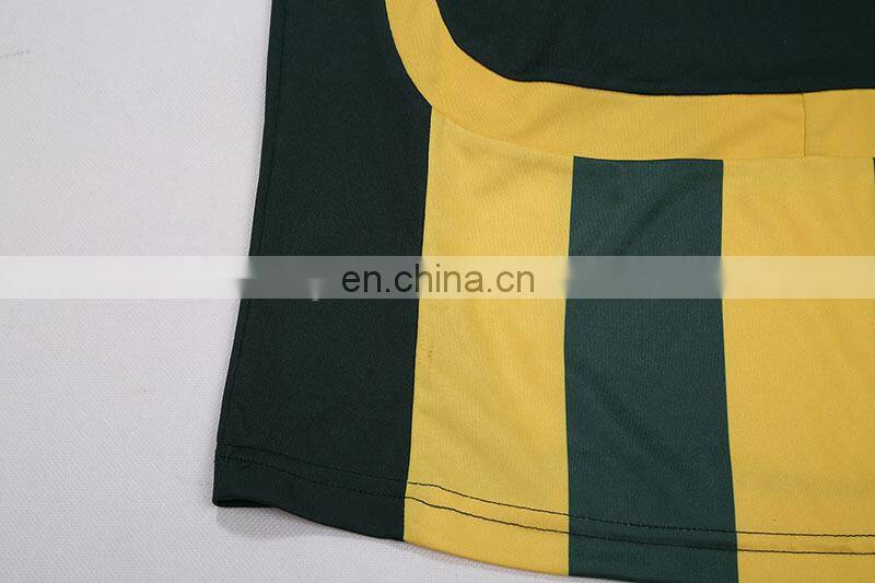 YS-YXL black and golden striped new soccer player jersey