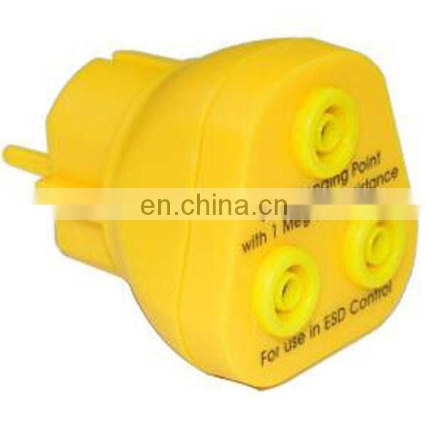 with 1 Megohm resistance EBP Plug,UK,Europe ESD bonding point