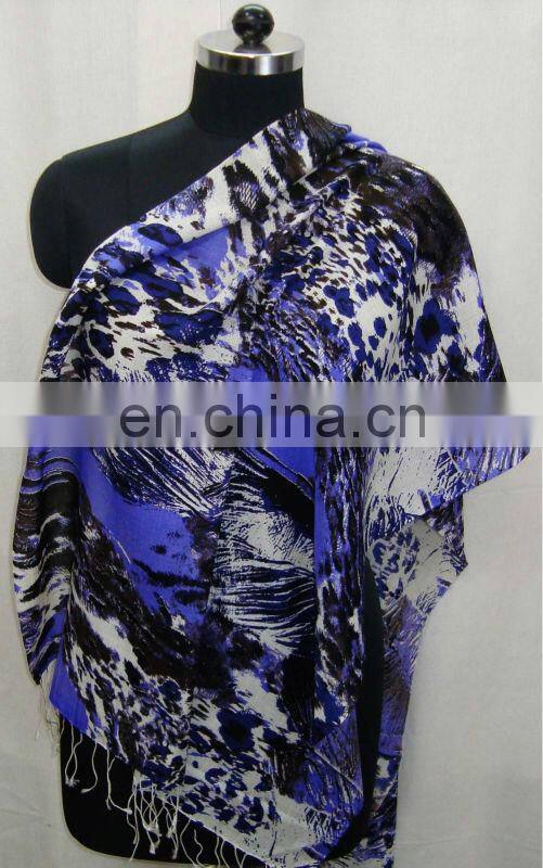 Silk Pashmina Printed scarf