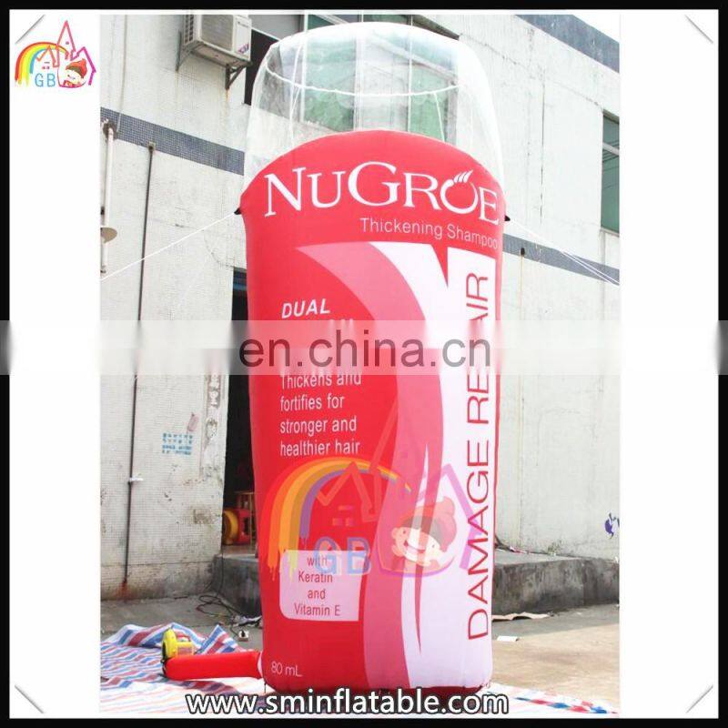 Commercial large inflatable wine bottle model,transparent wine bottle shape character for sale