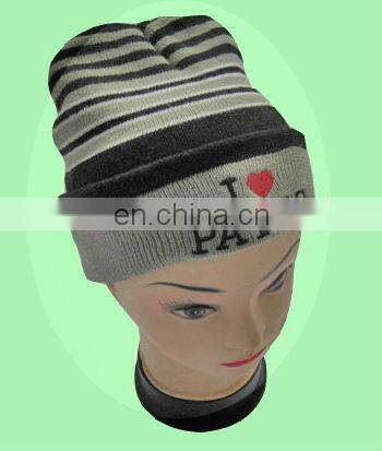 custom 100% acrylic beanie hat